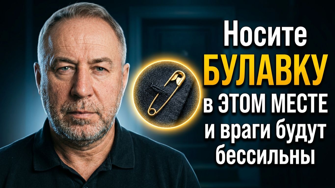 От Порчи и Сглаза! Носите булавку в Этом месте и враги будут бессильны