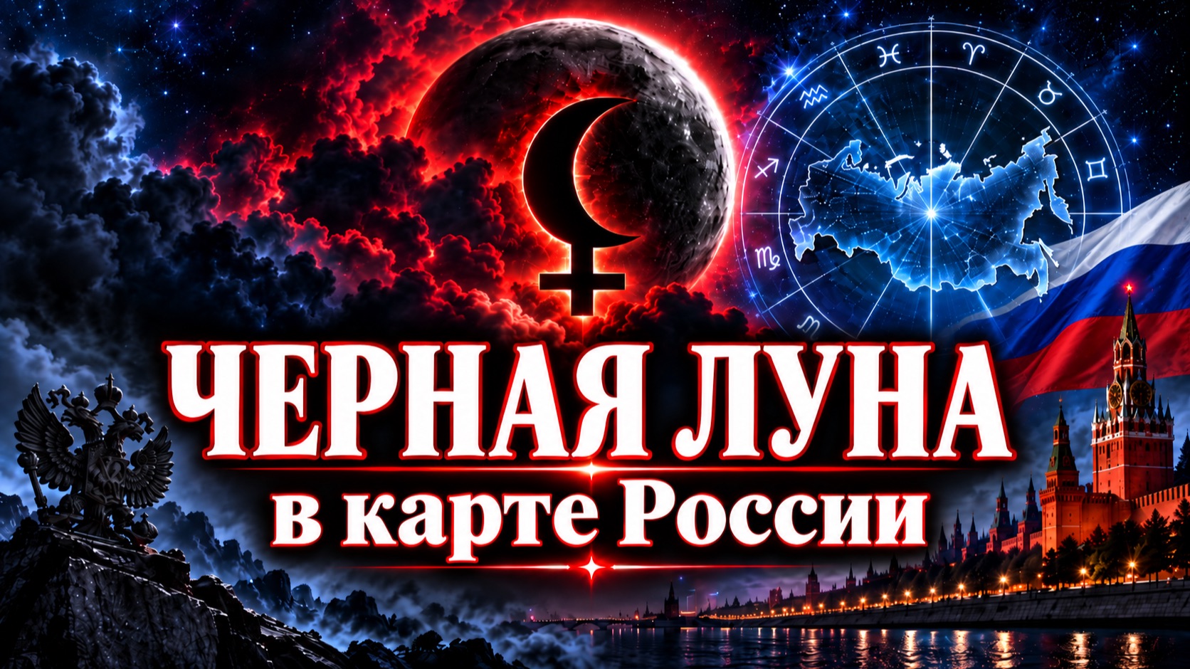 ПРОГНОЗ ДЛЯ РОССИИ: ЧЕРНАЯ ЛУНА В КАРТЕ СТРАНЫ