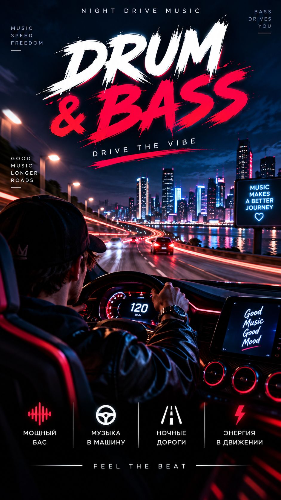 🔥 ВКЛЮЧАЙ И ЕДЬ! 🚗 DRUM & BASS В МАШИНУ | Мощный DNB