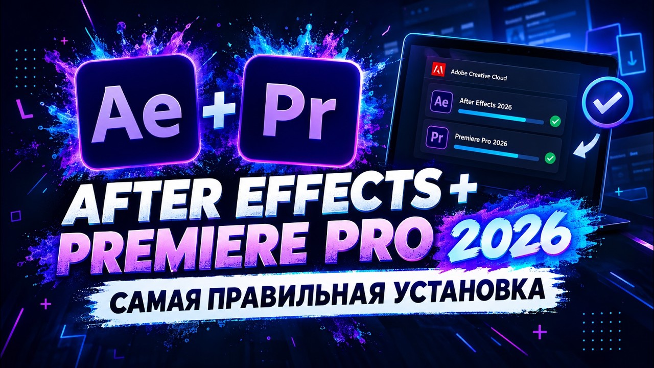 AFTER EFFECTS + PREMIERE PRO 2026 | САМАЯ ПРАВИЛЬНАЯ УСТАНОВКА