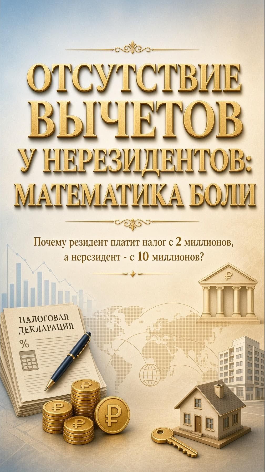 Налог на недвижимость налоговых нерезидентов 30% СО ВСЕЙ СУММЫ