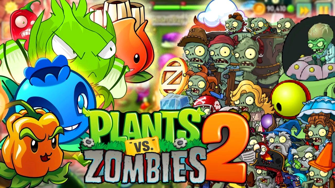 Растения против зомби-2 ПВЗ Plants Vs Zombies-3 битва прохождение PvZ Гаргантюар Zomboss топ Dave