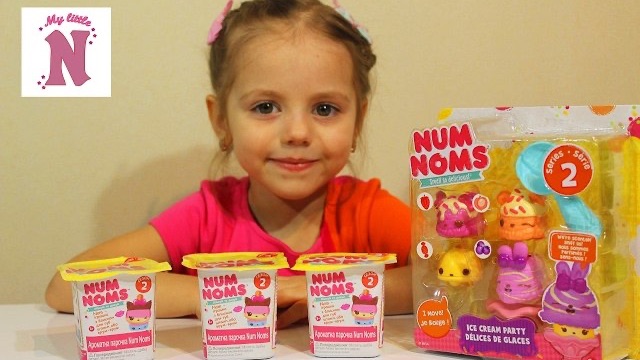 Игровой набор NUM NOMS Готовим игрушечное мороженое Ice Cream Распаковка игрушки Видео для детей