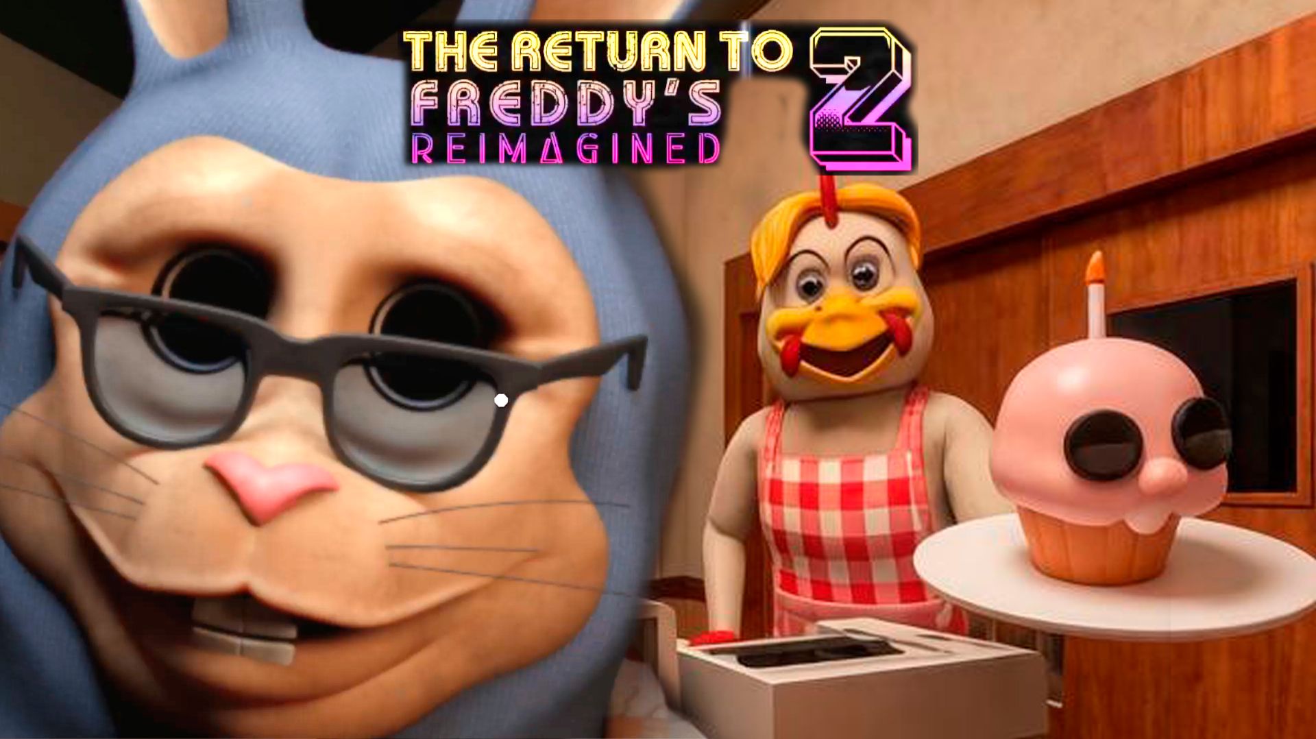 МНЕ ШЕПЧЕТ В УХО ТЕНЬ В THE RETURN TO FREDDYS 2 REIMAGINED