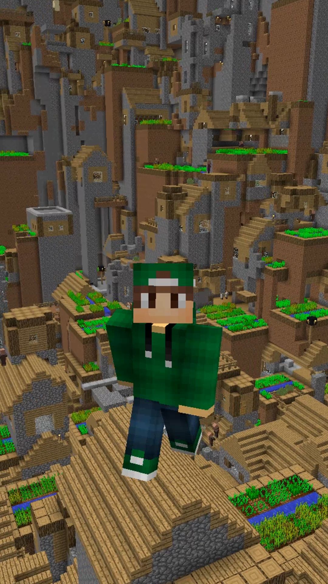 🤯САМАЯ БОЛЬШАЯ ДЕРЕВНЯ ЖИТЕЛЕЙ В МАЙНКРАФТ! #minecraft #майнкрафт #риколит