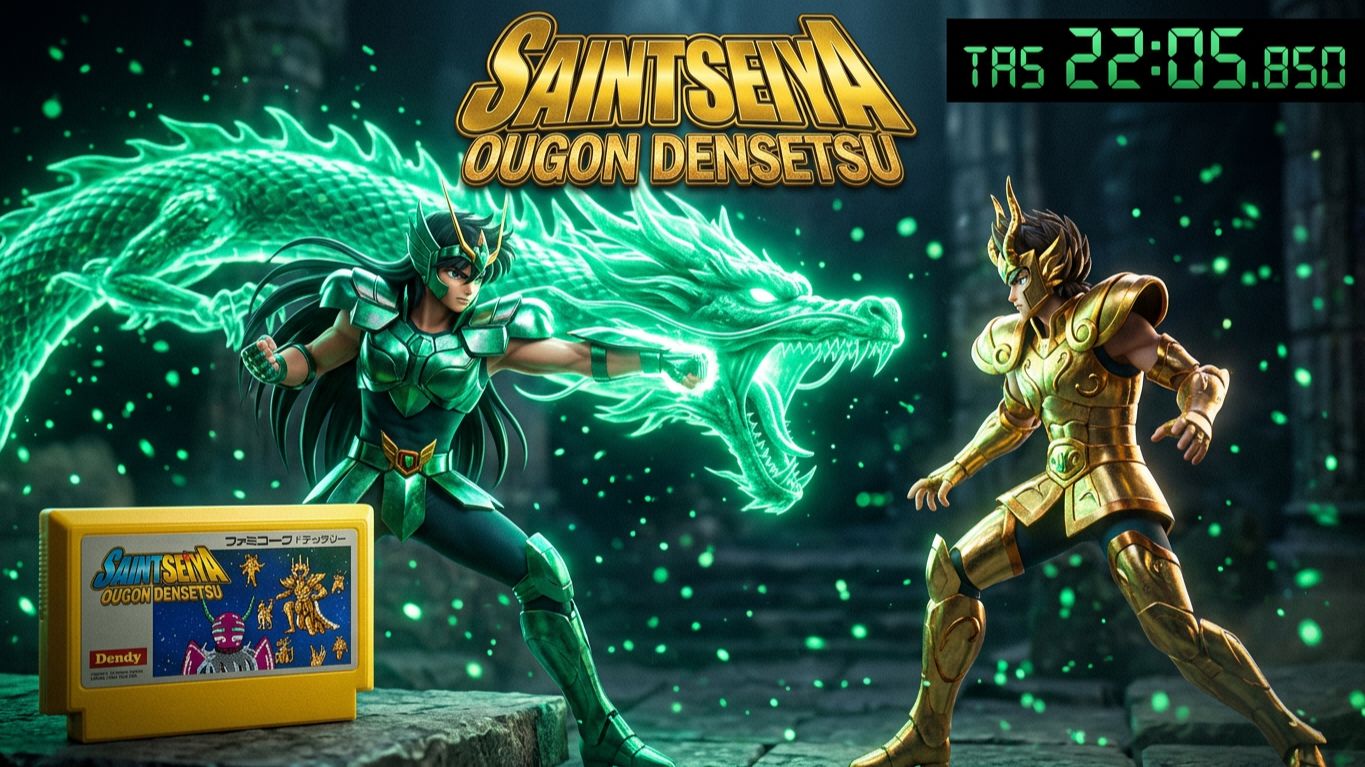 TAS, (NES) Saint Seiya: Ougon Densetsu Kanketsu Hen - In 22m 05.850s By Maomao