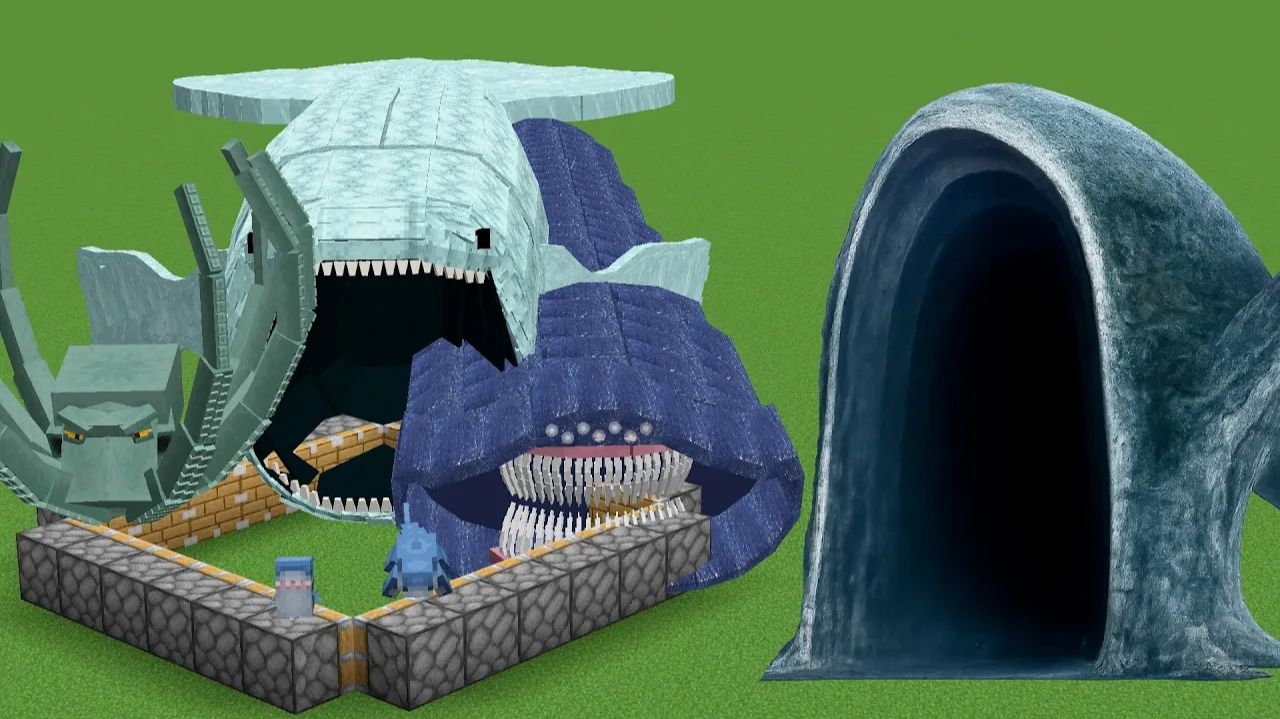 Все морские монстры вместе в Minecraft!