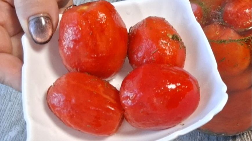ГОЛЫЕ ПОМИДОРЫ. МАРИНОВАННО-ЗАКУСОЧНЫЕ ПОМИДОРЫ ПО-БЫСТРОМУ.