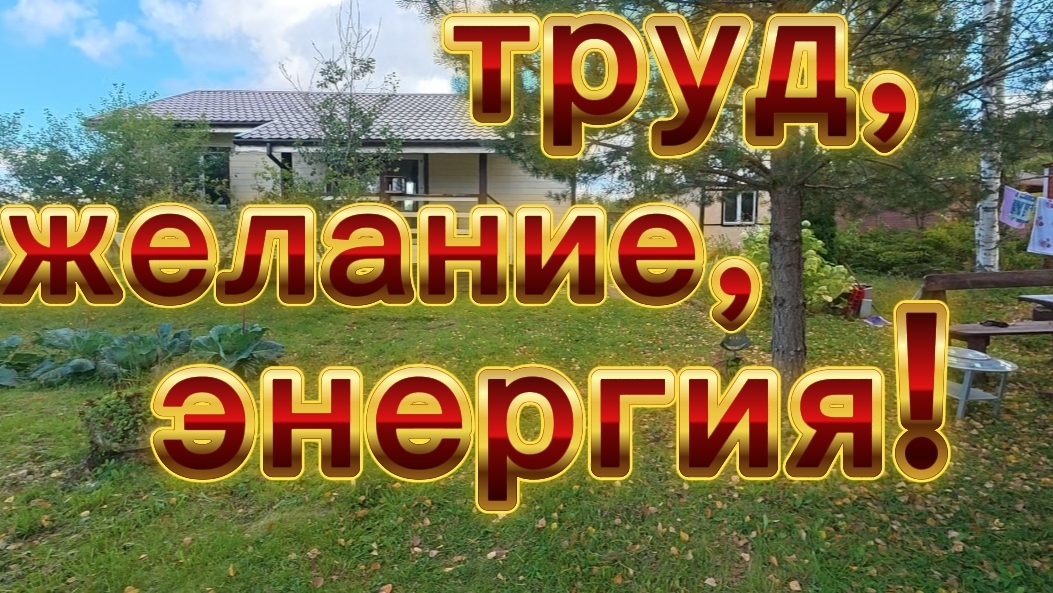 Дачник это труд, много желания и энергия!