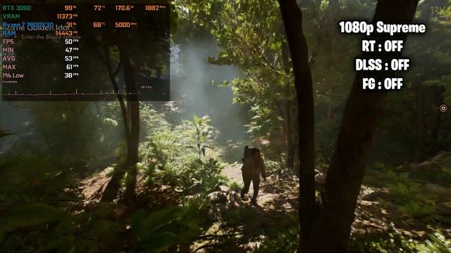 RTX 3060 + Ryzen 7 7800X3D - в 30 играх
