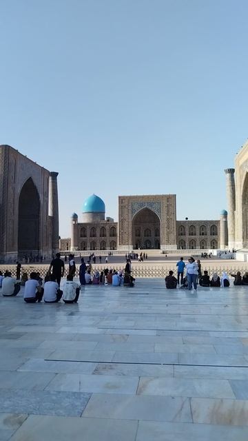 Площадь Рэгистан. Красивые виды в Самарканде🤗