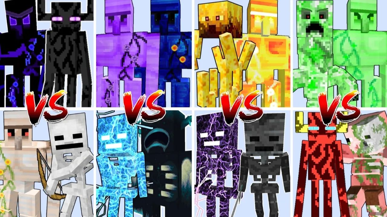Турнир титанов: дуэли мобов в Minecraft