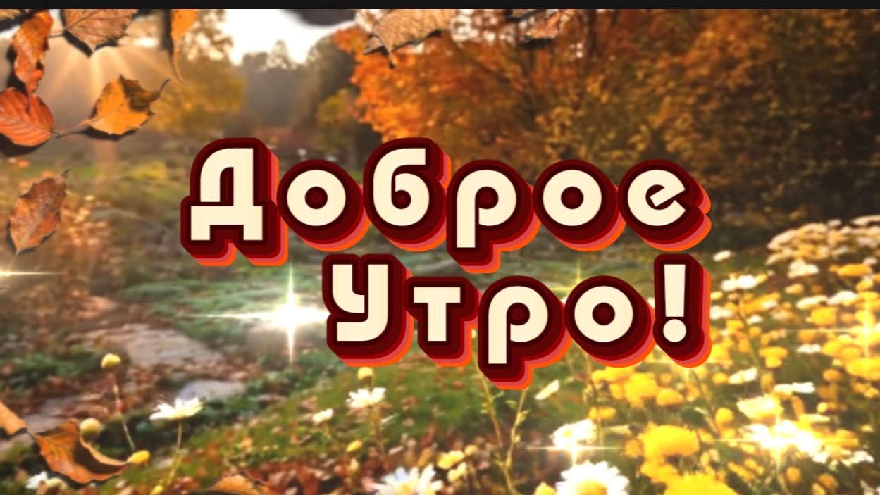 Доброе осеннее утро! Пожелания доброго утра