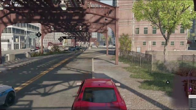 2026-09-12 Watch Dogs - убегаем от полиции на автомобиле.