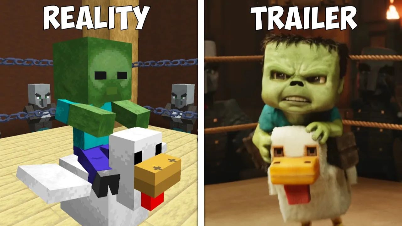Я воссоздал фильм Minecraft в Minecraft! Вот что получилось