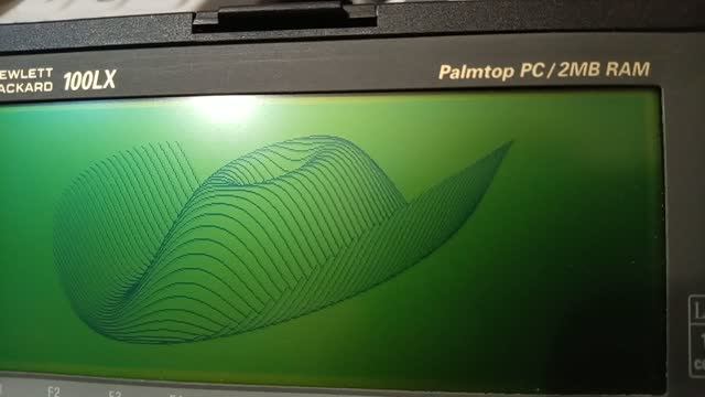 HP 100LX Palmtop. Построение поверхности