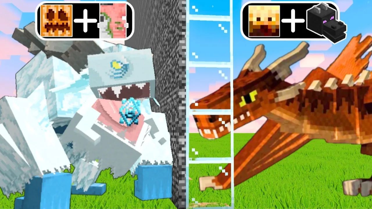 Турнир мобов: я СКЛЕИВАЮ мобов в Minecraft! Кто сильнее?