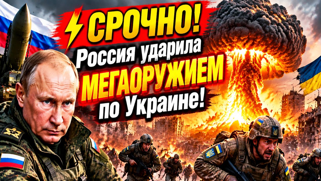 ⚡НАЧАЛОСЬ! Россия ударила МЕГАОРУЖИЕМ по Украине! Первые последствия