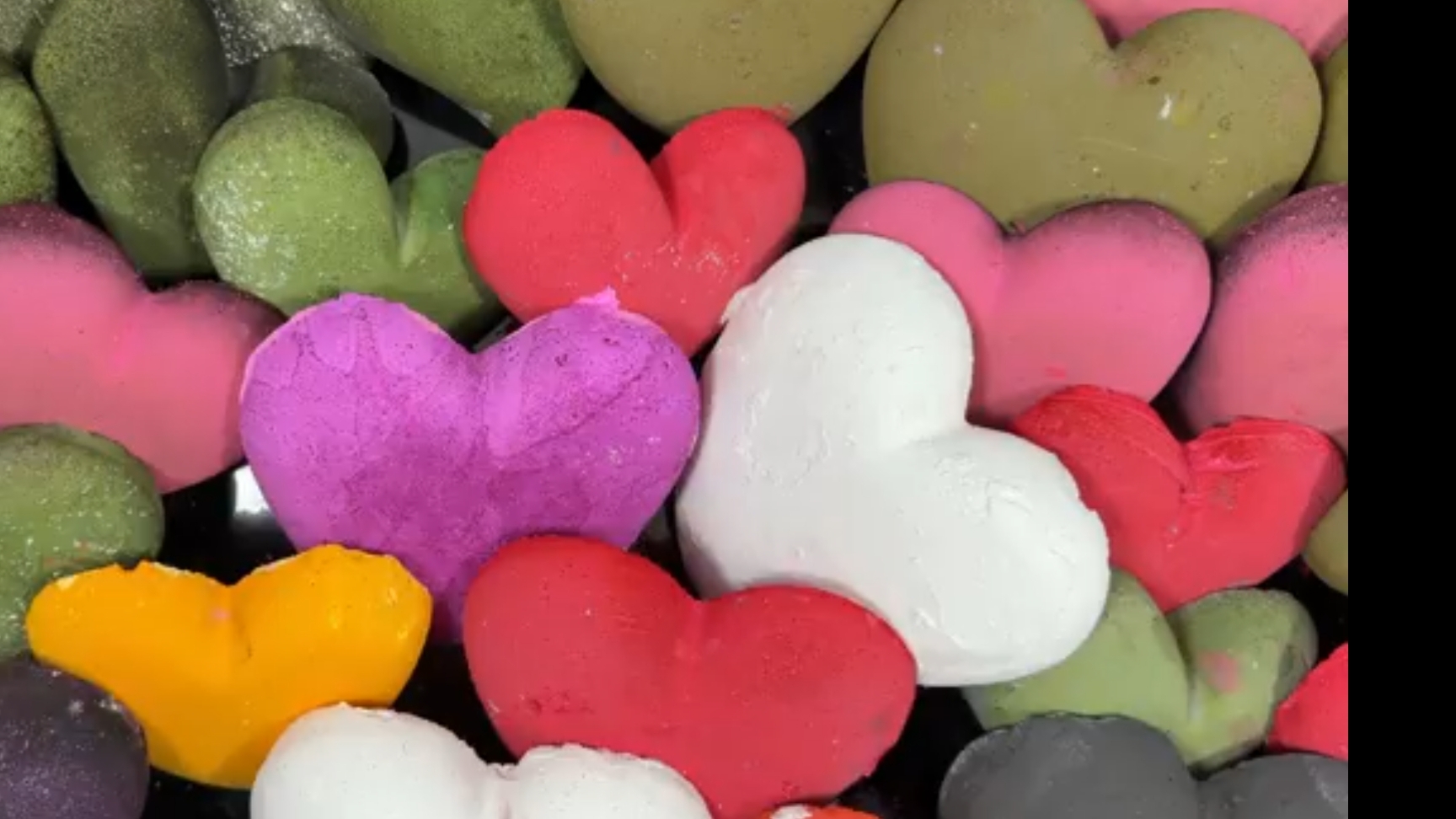 ASMR CRUSHING 🧡 💚 СЕРДЦА из магнезии 💜 💙 Часть 2