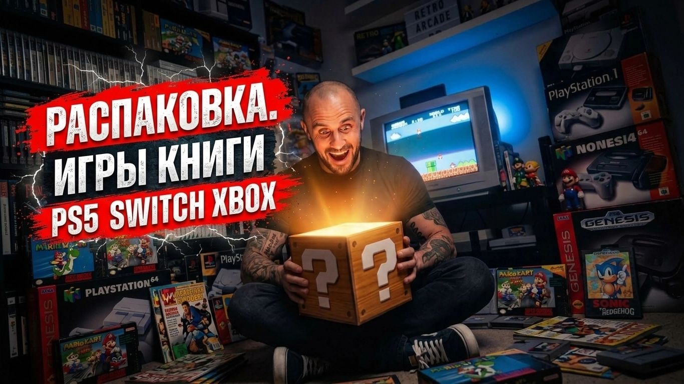 РАСПАКОВКИ ПОСЫЛОК С ИГРАМИ(И НЕ ТОЛЬКО)