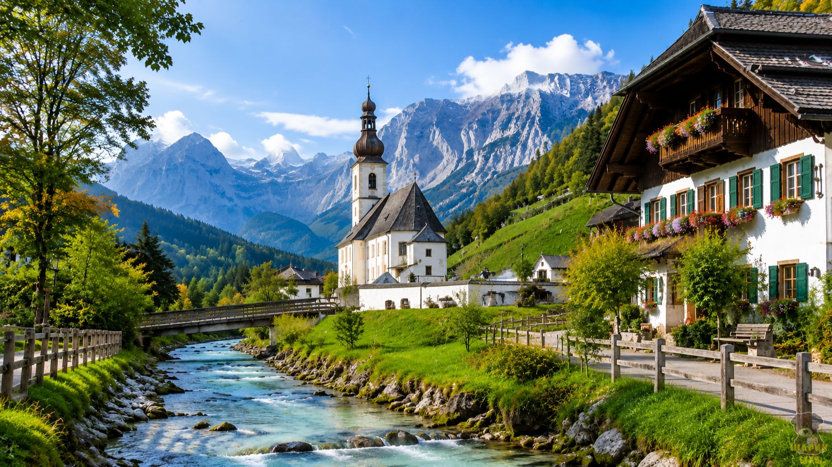 Рамзау-бай-Берхтесгаден 🇩🇪 Самая красивая деревня Германии | Баварские Альпы 4K #ПутешествиеОнлайн