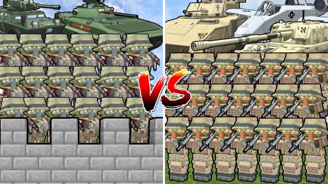 Сможет ли военное ополчение жителей разрушить замок разбойников? | Minecraft Mob Battle