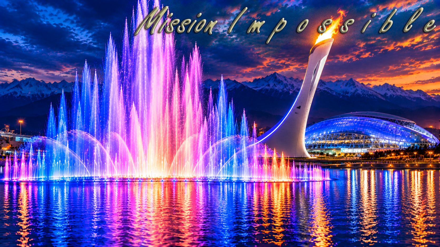 Sochi Singing Fountains - Mission Impossible Fallout - A Storm Is Coming Lorne David Roderick Balfe