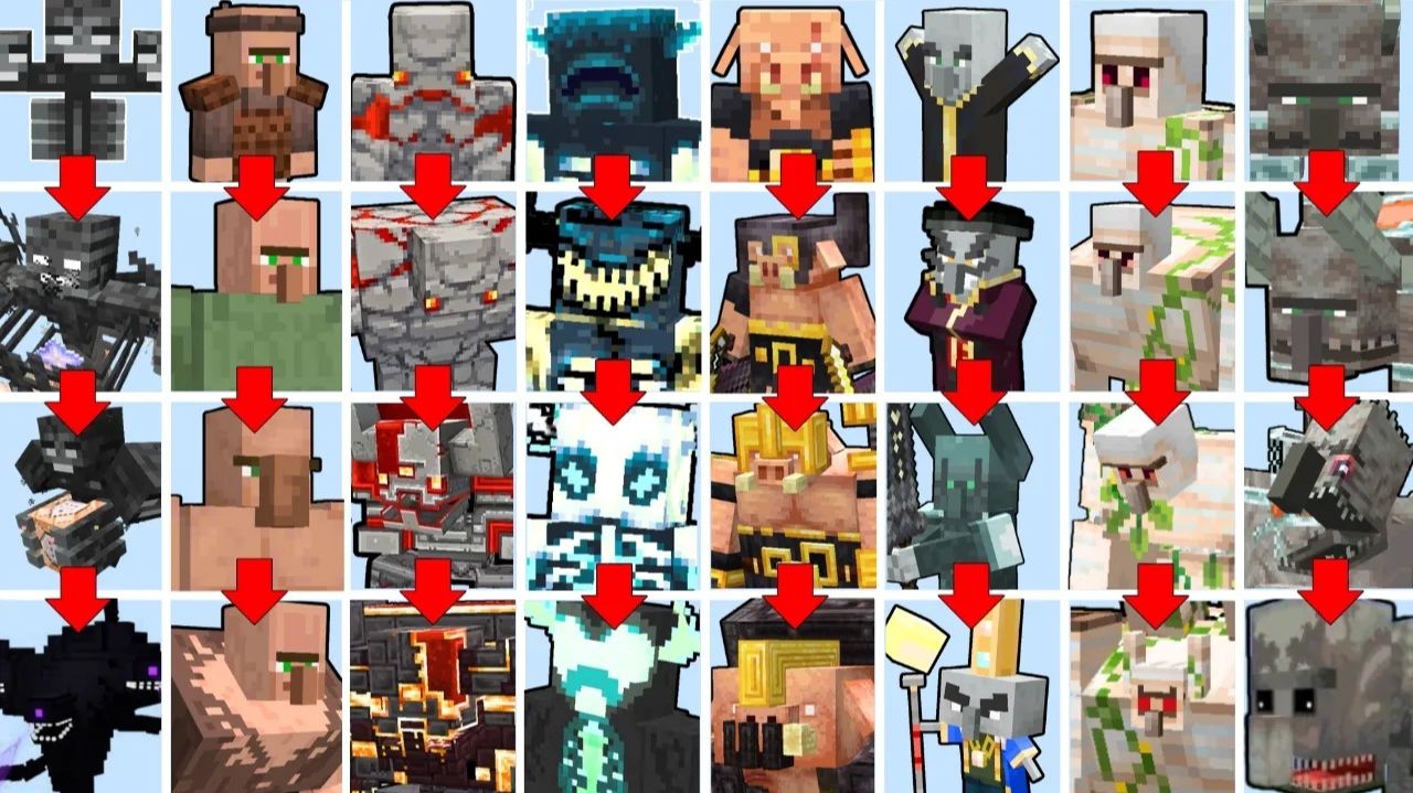 Турнир мобов Minecraft, но мобы УЛУЧШАЮТСЯ | Битва мобов