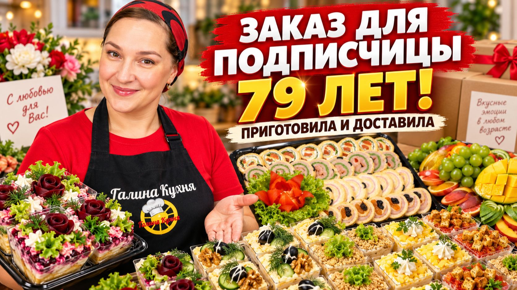 ЗАКАЗ ДЛЯ ПОДПИСЧИЦЫ НА 79-ЛЕТИЕ! ПРИГОТОВИЛА И ПРИВЕЗЛА САМА