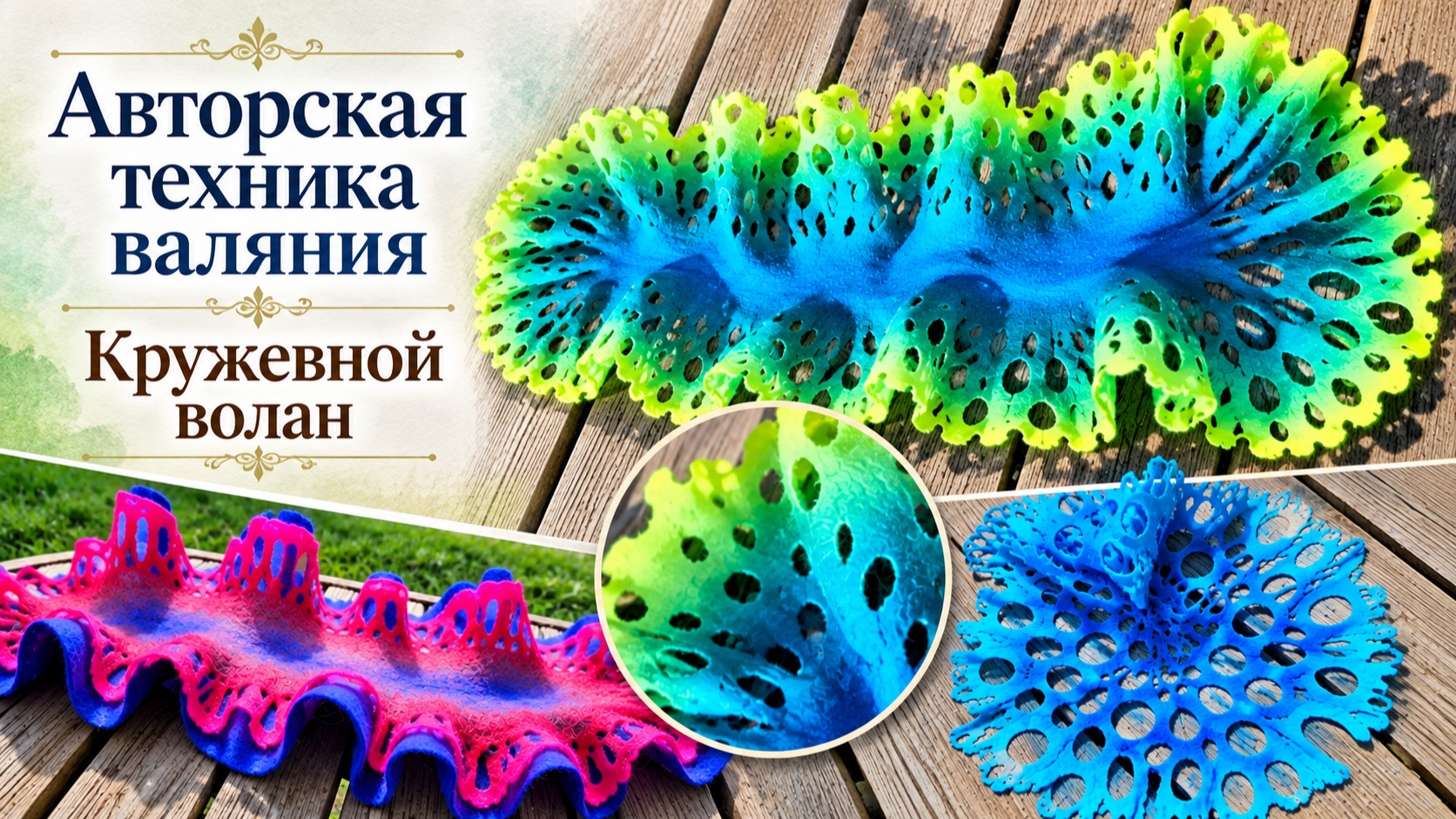 Валяние палантинов/шарфов/снудов