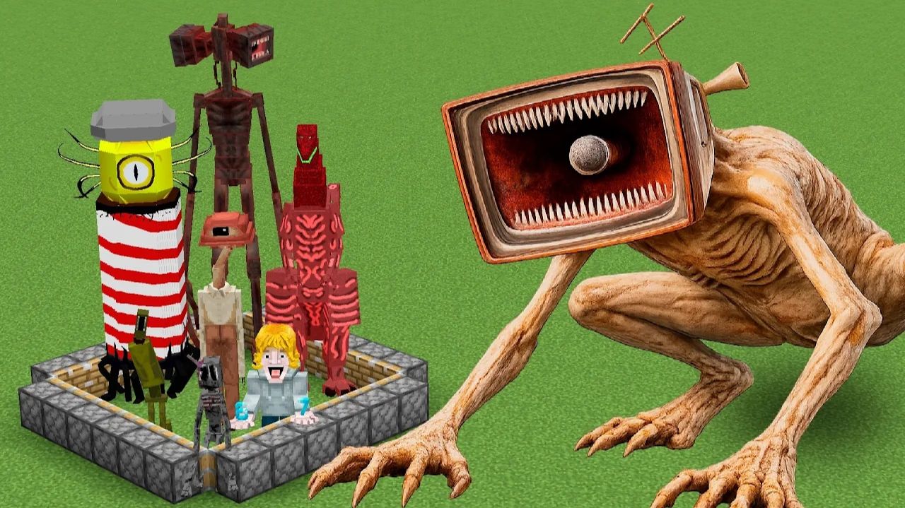 Все новые монстры Doctor Nowhere собраны в МЕГАХОРНЕ в Minecraft!