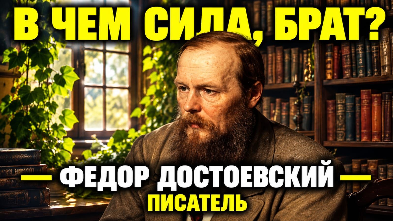 В ЧЁМ СИЛА, БРАТ? - ФЁДОР ДОСТОЕВСКИЙ, ПИСАТЕЛЬ И МЫСЛИТЕЛЬ