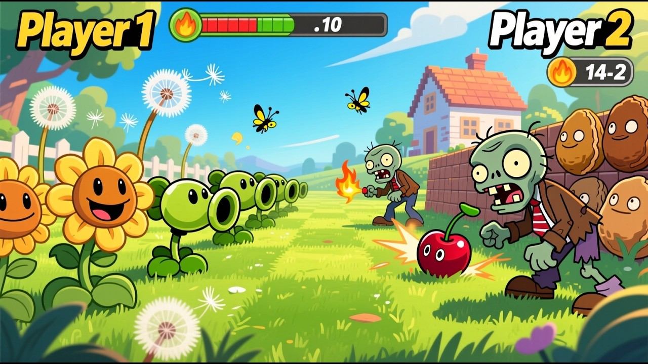 Plants Vs. Zombies [PS3] [2 Player] Versus Mode
