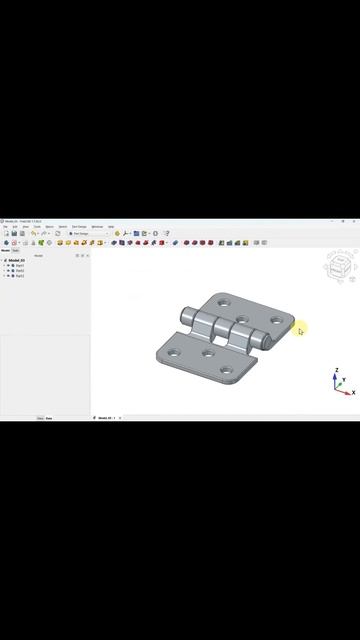Основы FreeCAD 1.1: Упражнение 3 — Проектирование многокомпонентных конструкций