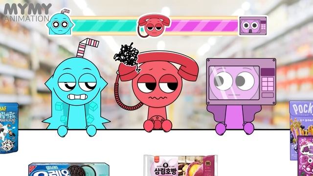 🎵 Incredibox Sprunki Грей Vs Венда Convenience Store GR — мультик для детей и малышей