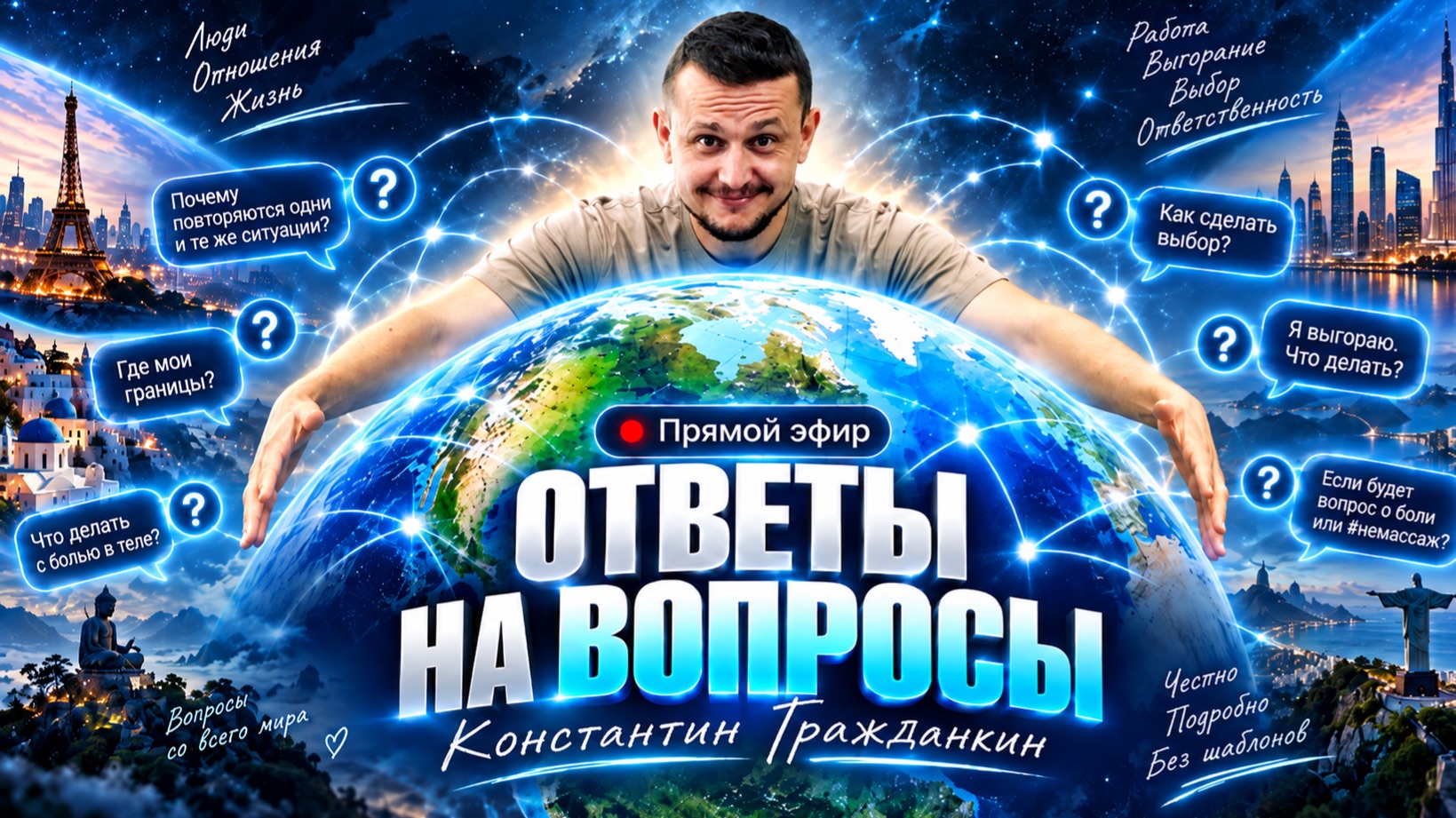 ОТВЕЧАЮ НА ВАШИ ВОПРОСЫ | Жизнь, отношения, выгорание, здоровье — Константин Гражданкин