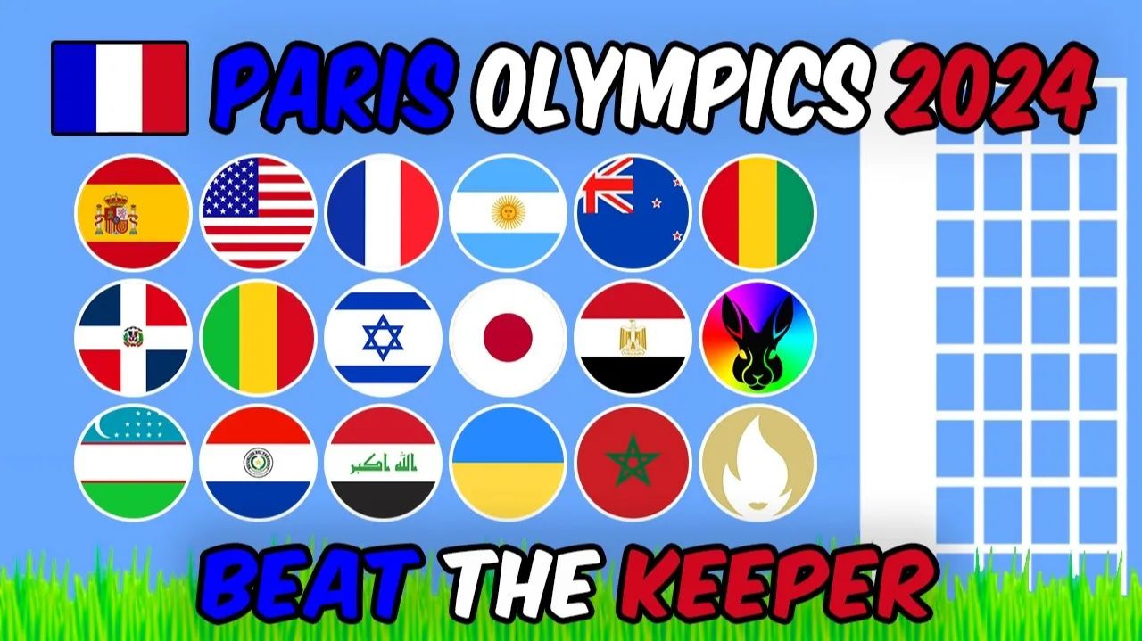 Beat The Keeper — Олимпиада в Париже 2024 в Algodoo: кто пройдет дальше?