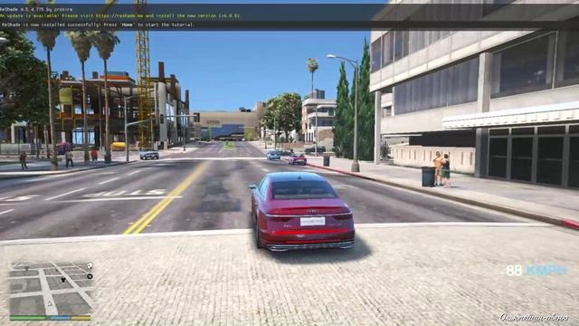 Grand Theft Auto V 2023 Audi A8L Horch рассекаю на новой аудюхе в гта 5