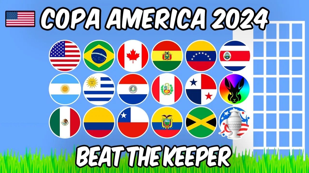 Beat The Keeper — Кубок Америки 2024: Marble Race в Algodoo