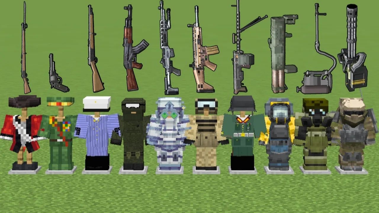 Лучшая военная броня TaCZ в Minecraft — кто победит?