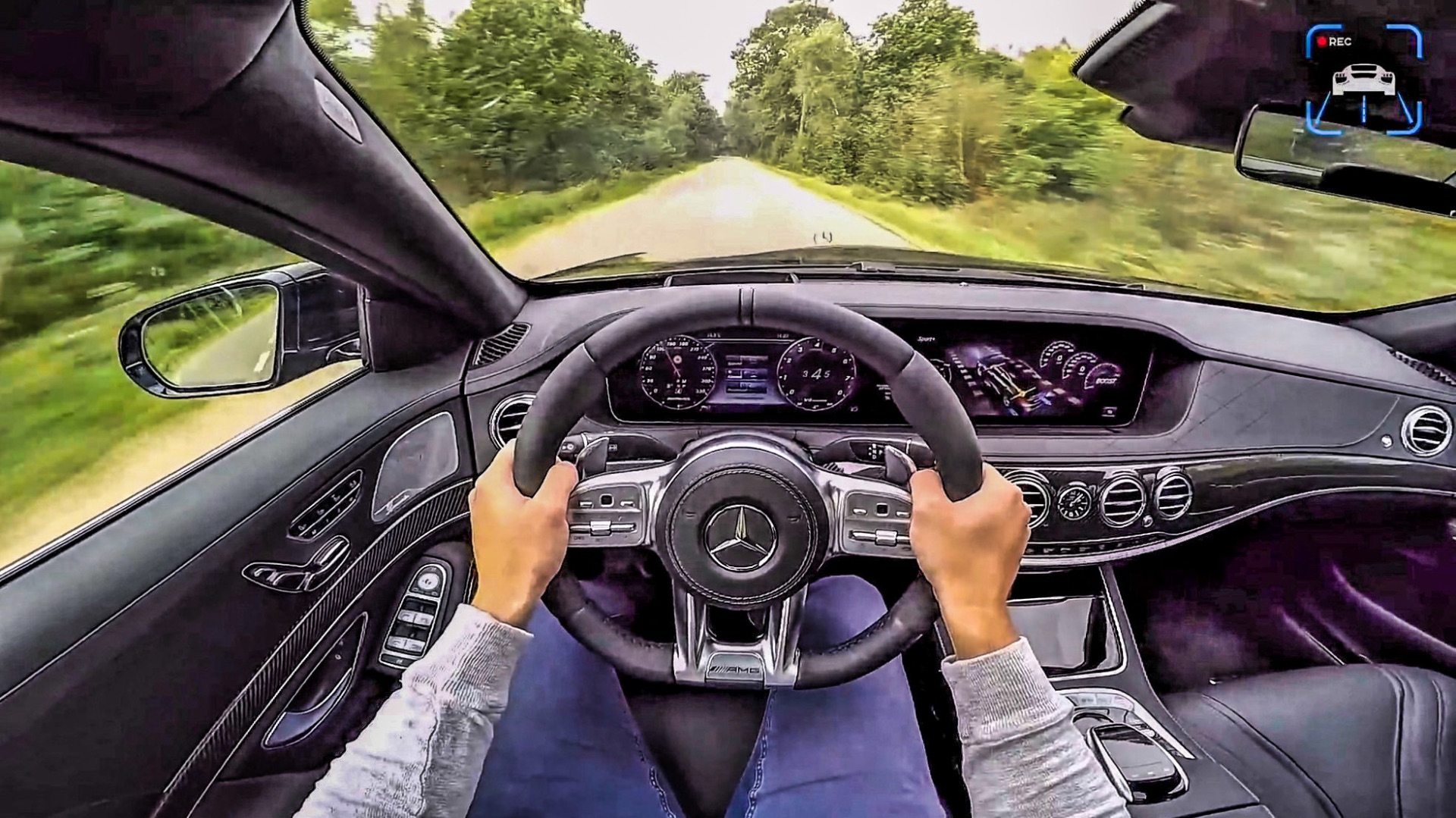 Mercedes S63 AMG 2018 [V8, 612 л.с.] POV DRIVE в 4К!