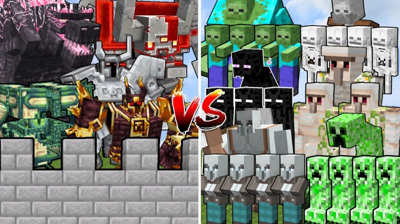 ВСЯ АРМИЯ Мобов VS Замок боссов | Minecraft Mob Battle