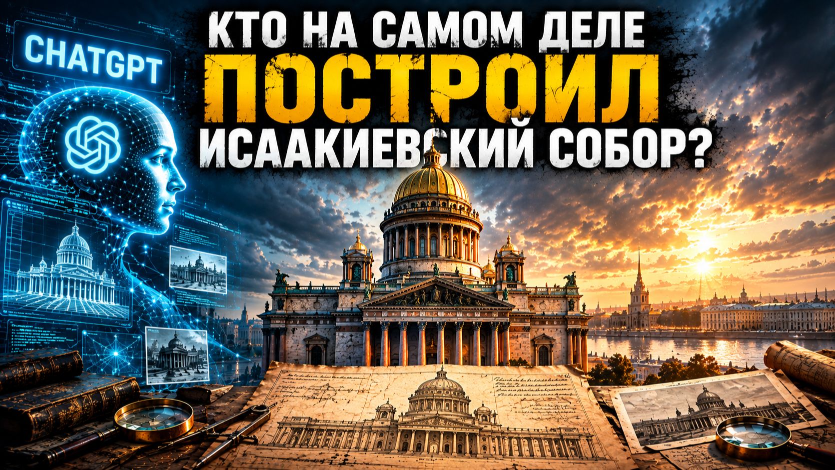 Мы спросили ChatGPT: Кто на самом деле построил Исаакиевский собор? Ответ удивил!