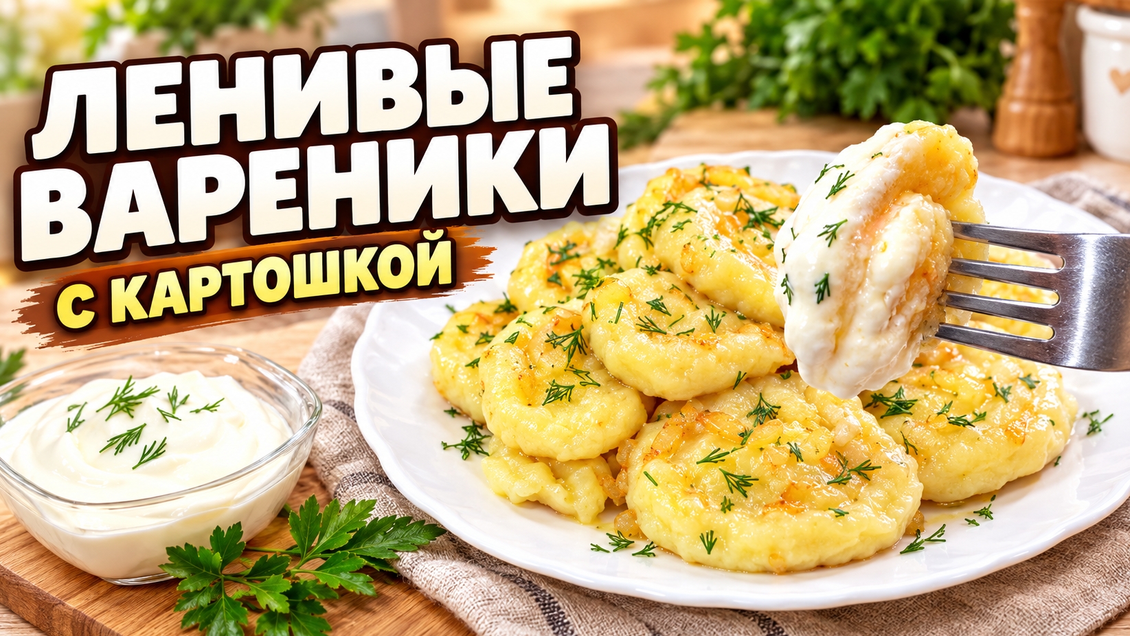 Вареники с картошкой на скорую руку!