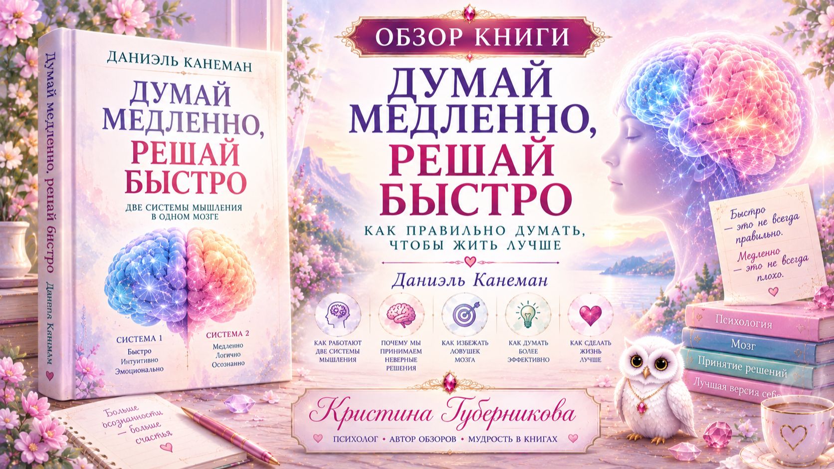 Даниэль Канеман - Думай медленно, решай быстро | Всё о когнитивных искажениях