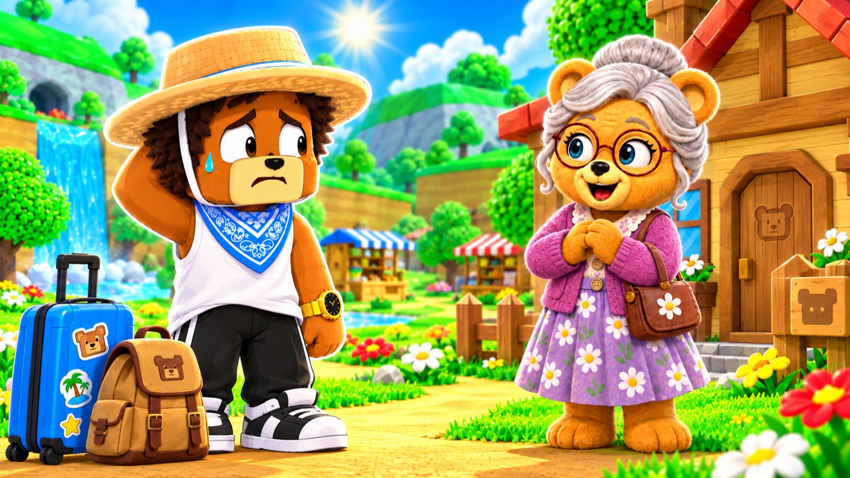 😥 ПОЕХАЛ К БАБУШКЕ НА ВЫХОДНЫЕ В СУПЕР МИШКАХ! Super Bear Adventure