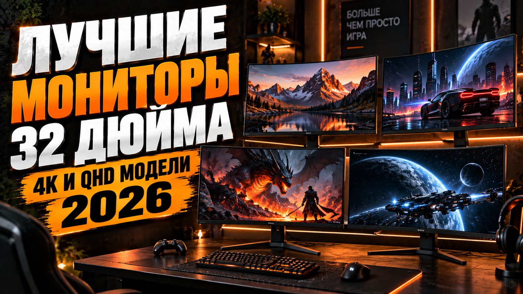 ТОП-5 мониторов 32 дюйма — какой выбрать для игр и работы?