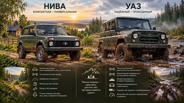 Чем отличается Нива от УАЗ?