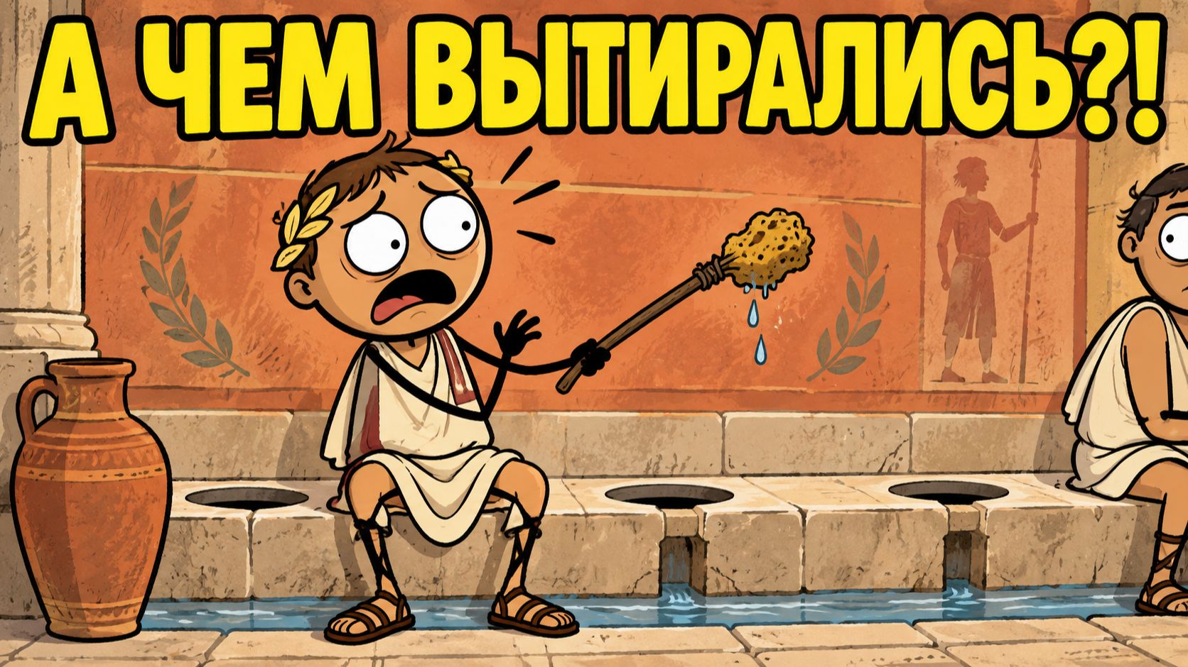 Как римляне ходили в туалет без туалетной бумаги?