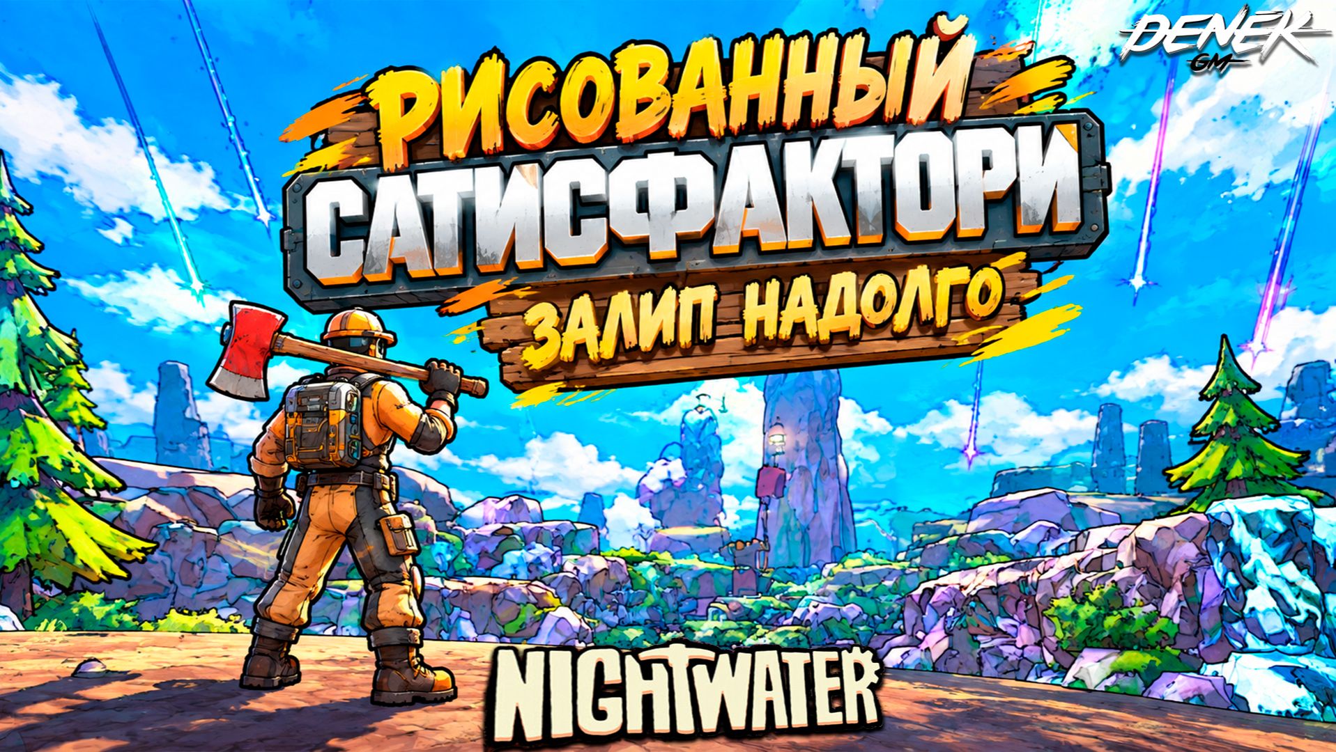 САТИСФАКТОРИ ПО НОВОМУ -ЗАЛИП- ПЕРВЫЙ ВЗГЛЯД в Nightwater #nightwater #nightwatergameplay #gameplay